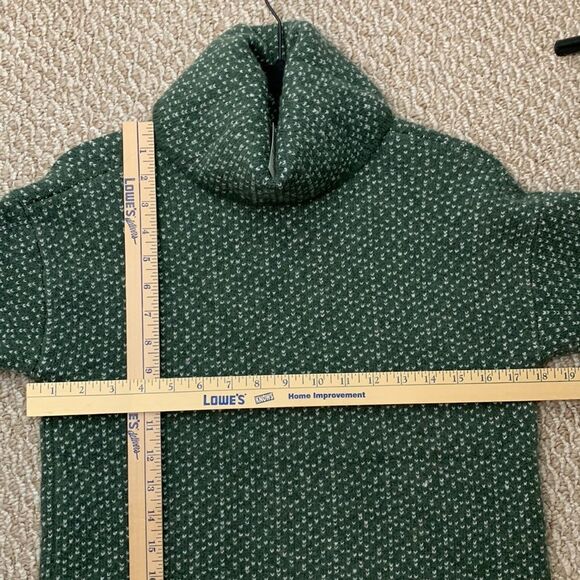 NWT Madewell Oversized Turtleneck Sweater Dress in Geo Print Wool Blend XXS - Picture 10 of 12